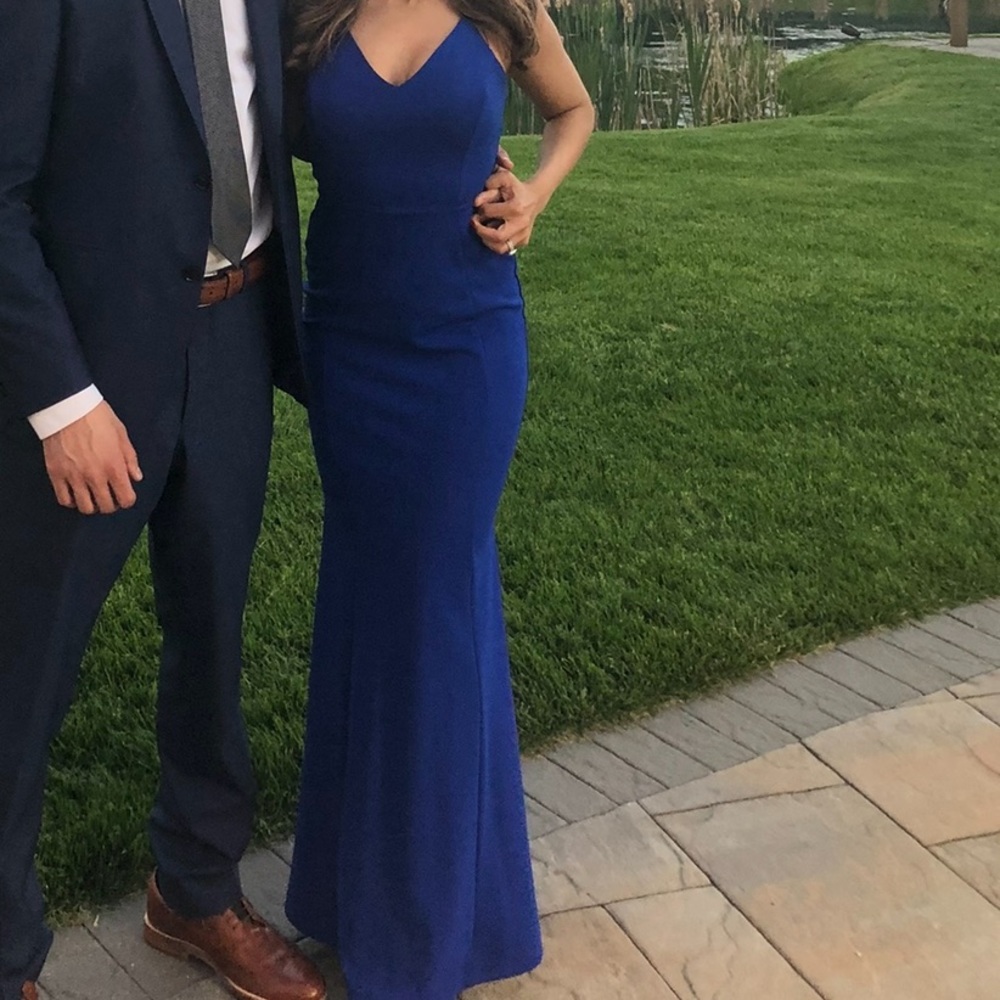 Formal blue dress
